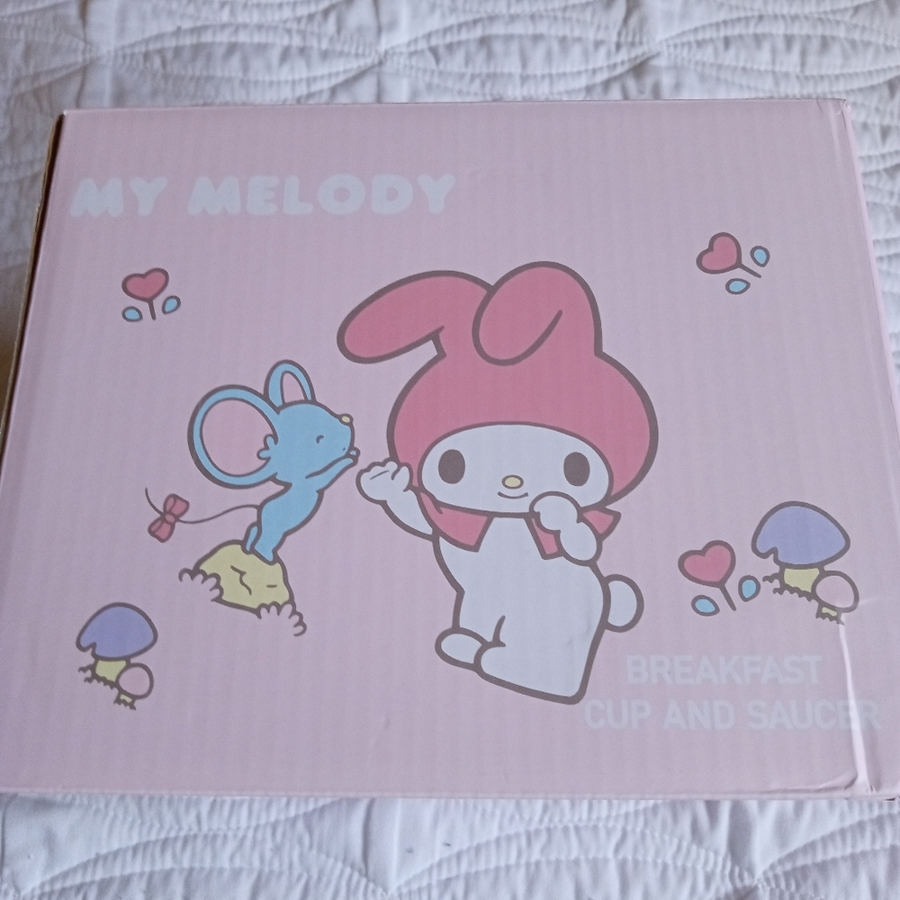 Sanrio My Melody Pink Breakfast Cup and Saucer Set